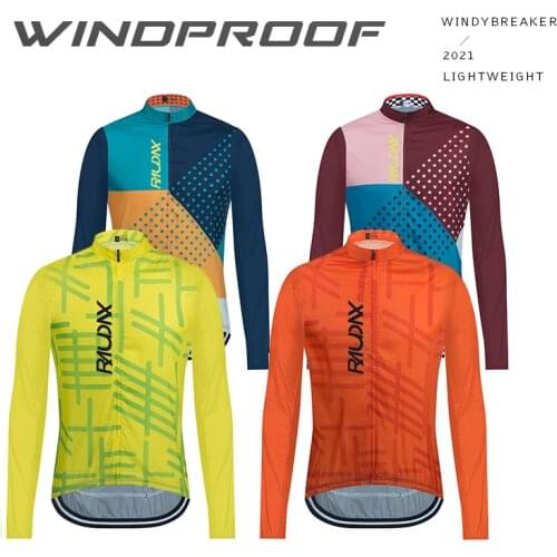 RAUDAX Cycling Jackets Unisex Bicycle Windproof Cycling Clothing Bike Maillot Sports Long-sleeved Light and Thin Cycling Coats