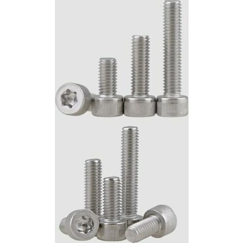 M3M4M5 304 Countersunk / flat head Plum blossom machine screws anti-theft screws