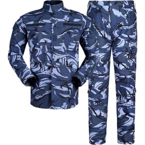 Navy Blue Army Force British Ocean Twill Combat Uniform Tactical Military Solider Police Swat Wear Garment All Seasons Available