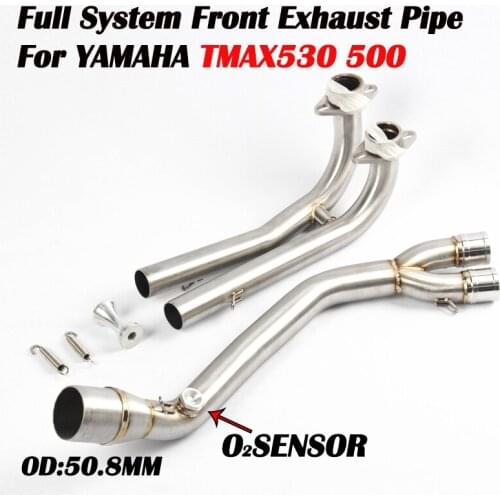 GP Racing Moto Exhaust Full system Header Pipe FOR Yamaha T-MAX Tmax 500 530 T-MAX 500 530 2008-2016 2017 2018 Without Exhaust