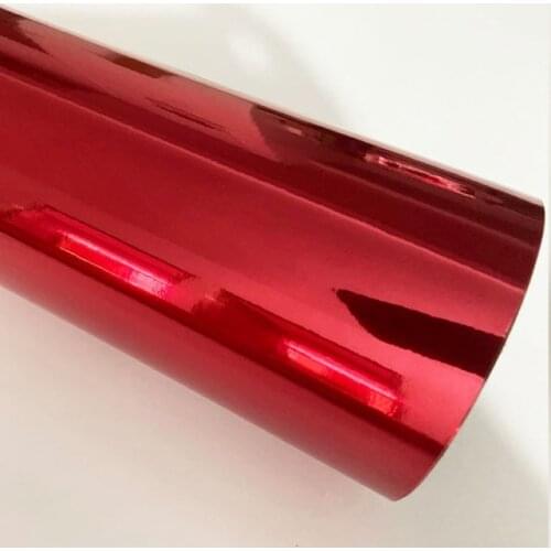 High stretchable Red Car Chrome Mirror Vinyl Wrap Film Sticker Electro Coating Car Body Wrapping Motorcycle Automobiles