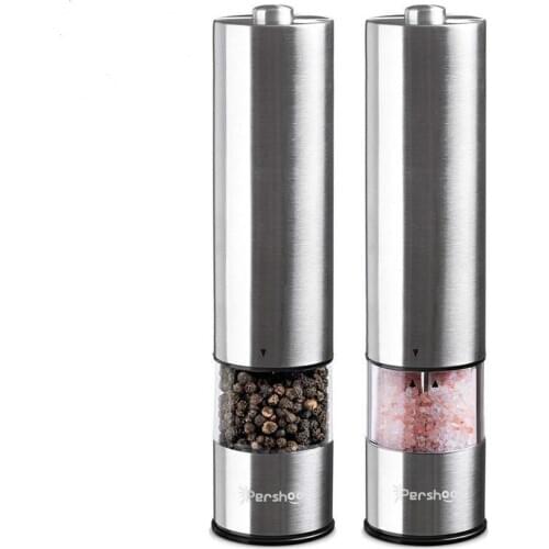 1 Pcs Electric Salt and Pepper Grinding Electronically Adjustable Vibrator Ceramic Grinder Automatic Spice Grinder