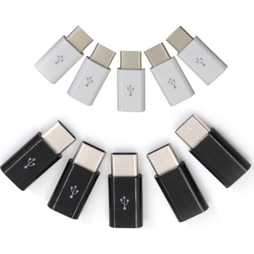 5pcs/Set USB Type-C Male Connector to Micro USB 3.1 Converter USB-C Adapter Tool