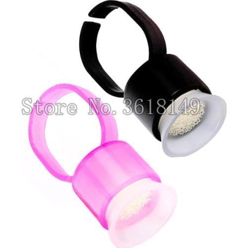 50pcs/100pcs Tattoo Ink Ring Cup with Sponge Disposable Microblading Pigment Holder Permanent Makeup Tattoo Supply Ring Cup Tool
