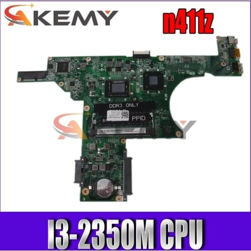 Akemy CN-0CHRG4 0CHRG4 For Dell Inspiron 14z n411z Laptop Motherboard DA0R05MB8D2 I3-2350M CPU DDR3