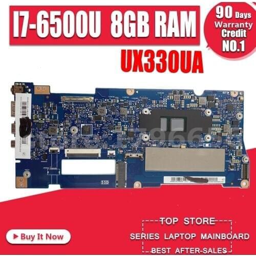 Akemy UX330UA Laptop Motherboard For Asus UX330UA UX330UAK UX330U U3000U mainboard 100% test OK I7-6500U 8GB-RAM