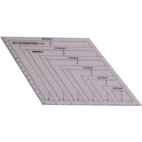 American quilts 60 degree diamond patchwork quilting ruler DIY cutting ruler MD6012 MT6012