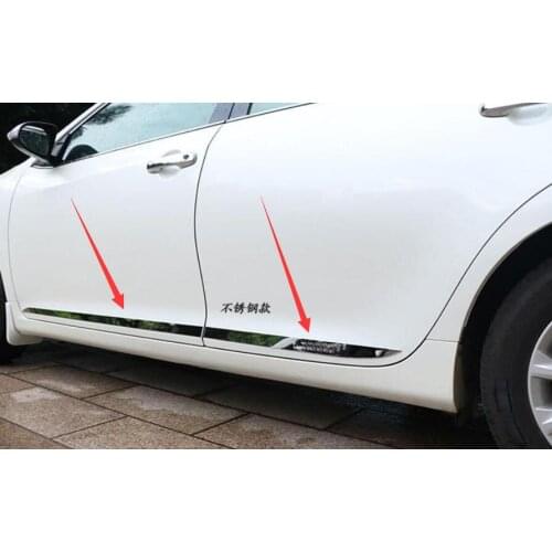 Car Accessories For Toyota Camry 2012-2017 Outer Side Door Body Moulding Streamer Strip Cover Trims Decoration Body door trim