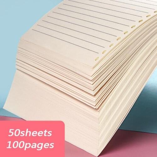 100gsm Notebook Filler Paper A5 6 20 Holes B5 9 26 Holes Spiral Journal Planner Paper Pages Dotted Grid Blank Notebook Paper BRC