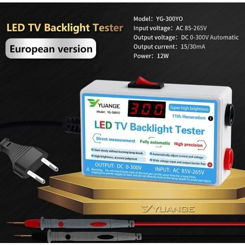 LED Lamp Detector TV Backlight Tester Multipurpose LED Strips Beads Test Tool Measurement Instrument for LED Light Testing