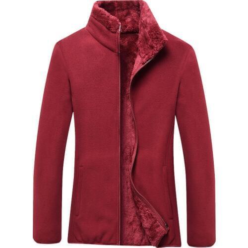 Fleece Loose Coat Polyester Plus Velvet Thicken Fabric Outdoor Hiking Camping Climbing Warm Woman Cardigan Charge Clothes Liner