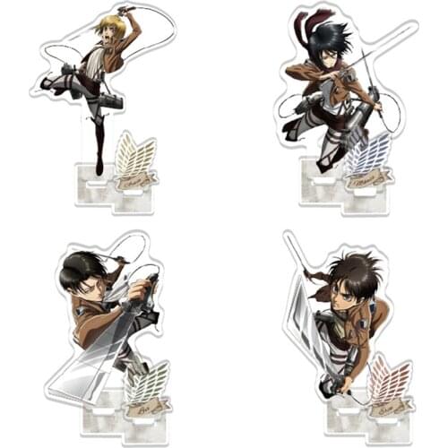 Hot Anime Attack on Titan Erwin Smith Acrylic Stand Display Model Plate Birthday Cake Decor Toy Cosplay Student Gift