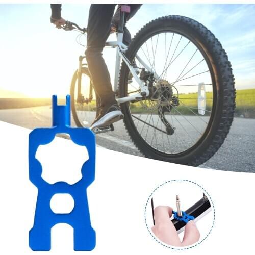 2PCS 4 In 1 Bike Valve Core Wrench and Presta Tire Valve Caps Bicycle Valve Removal Tool Portable Repair Tools Accessories