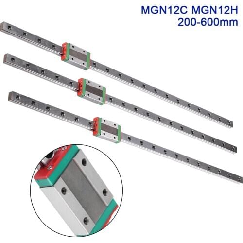 BIGTREETECH Linear Guide Rail 12MM MGN12H MGN12C 200 300 400 450 500 600MM Axis CNC Linear With Carriage Slide For 3D Printer