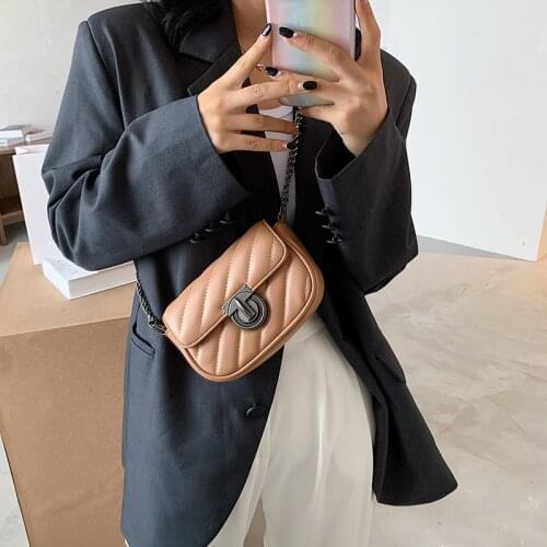 FANTASY 2020 Early Autumn New Small Quilted Bags For Women 4 Colors Fashion Vintage Handbags Chain Messenger Shoulder Bag Female