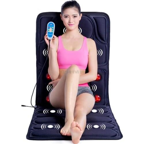 Vibration heating Massage Cushion cervical neck massage Acupressure cushion Far Infrared mattress massage mat 110-240V