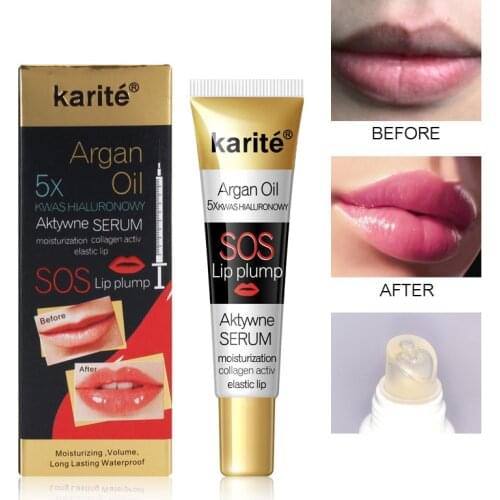 Instant Volumising Lip Plumper Moisturizing Lip Repairing Reduce Lip Fine Lines Brighten Lip Color Collagen Lip Plumper Oil