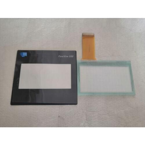 For PanelView 550 2711-T5 2711-T5A1L1 2711-T5A2L1 2711-T5A3L1 2711-T5A5L1 2711-T5A8L1 NEW Protective Film+Touch Glass