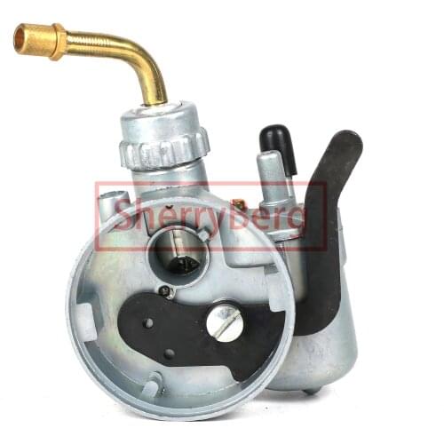 SherryBerg New carburetor carburettor carb manual choke moped scooter bike fit for puch 12mm carby bing12 1/12/225 vergaser