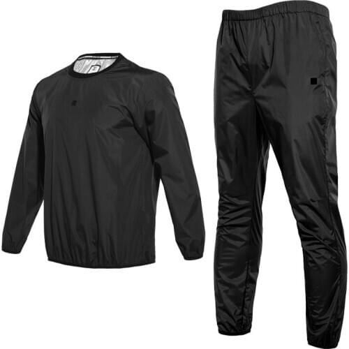 Bodybuilding Reduce Weight Clothes Outdoors Jogging Yoga Motion Sweating Gather Heat Perspiration Sets Male Sweatpants Jacket