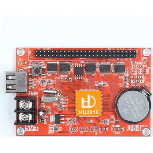 P10 outdoor display usage software control usb led sign scrolling outdoor led digital sign display board u64