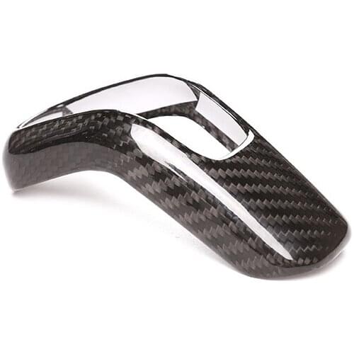 Real carbon fiber Gear Shift Knob Decoarative Cover Trim 2020-2021 for Land Rover Defender 90 110 Accessories Auto parts