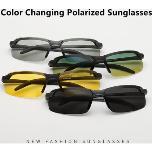 Fishing Polarized Pilot Flip Up Clip On Sunglasses Mens UV400 Drive Transition Lens Day and Night Women Fashion Accessories
