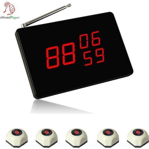 High Quality Wireless Call Button System Long Range Distance Restaurant Cafe Dessert Shop Factory Bank Hospital Ordering