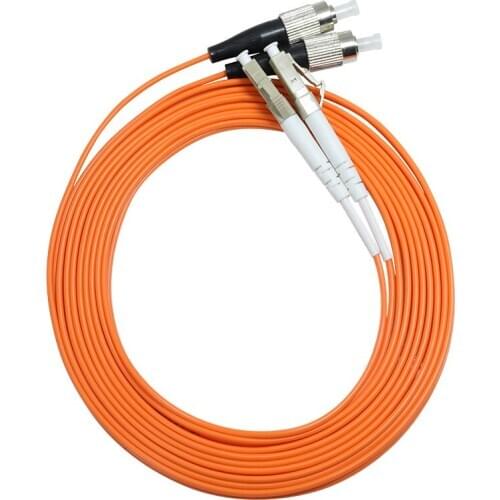 YOUYSI 10PCS 1000Mbps Multimode fiber jumper LC-FC fiber patch cord LC/UPC-FC/UPC MM Duplex OM2 1m 2m 3m 5m 10m