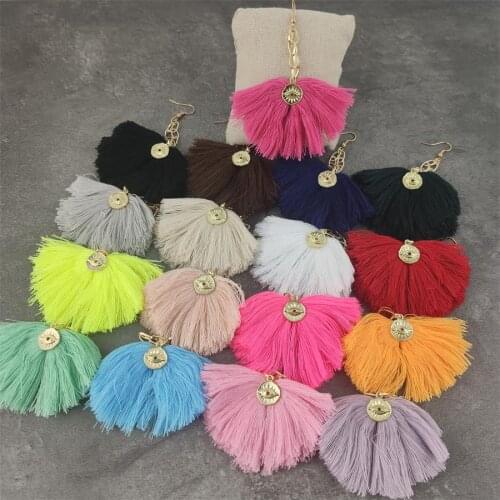 17colors Design Tassel Earrings Wedding Eye Earrings For Women Bohemian Elegant Party Drop Earrings Dangle Jewelry Gift