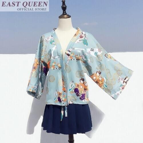 Japanese kimono traditional traditional japanese kimonos women long sleeve cardigan japanese casual kimono yukata FF610 A
