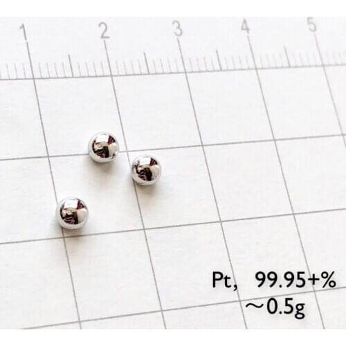 0.5 gram Pt 99.95% solid Platinum metal pellet element 78 sample