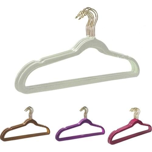 10Pcs Clothes Hanger Eco-friendly Good Load Capacity Plastic Clothes Drying Storage Rack for Home Wardrobe