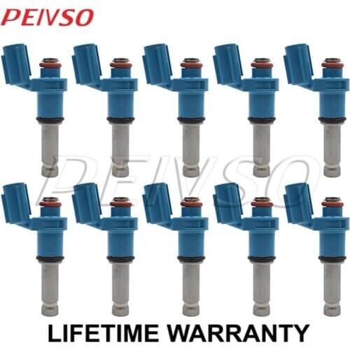 10x 23250-45020 23209-45020 fuel injector for LEXUS JP / EU / NA / General LFA LFA10 2010~2012 4.8L V10 1LRGUE