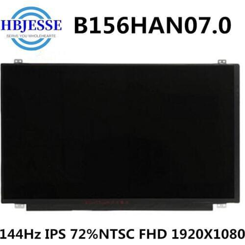 15.6'' 144HZ FHD LCD Screen Display IPS LED Panel Matrix B156HAN07.1 B156HAN07.0 for Acer Predator Helios 300 Ph315 51 72% NTSC