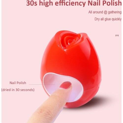 16W Rose Manicure Nail Polish Varnish Dryer Phototherapy UV LED Nail Art Light Fast Drying Curing Light for Polish