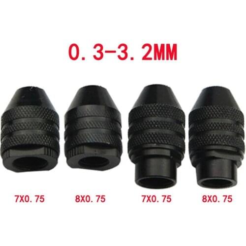 4 Types !! Multi Chuck Keyless For Dremel Rotary Tools Keyless Drill Bit Chucks Adapter Converter Universal Mini Chuck
