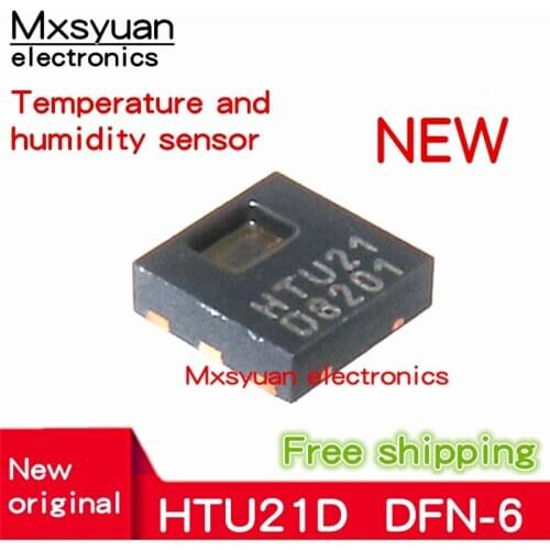 5pcs~50pcs/LOT New original HTU21D HTU21 DFN6 Temperature and humidity sensor