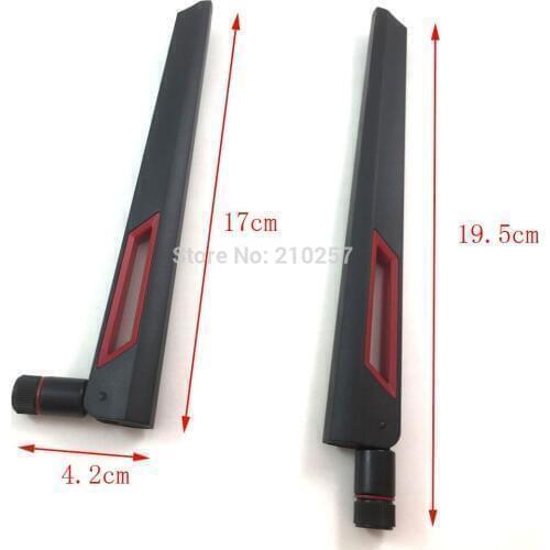 10pcs 12dbi Dual band Wifi Antenna 2.4Ghz 5Ghz 5.8Ghz RP SMA Male Universal Antennas Amplifier WLAN Router Antenne Booster