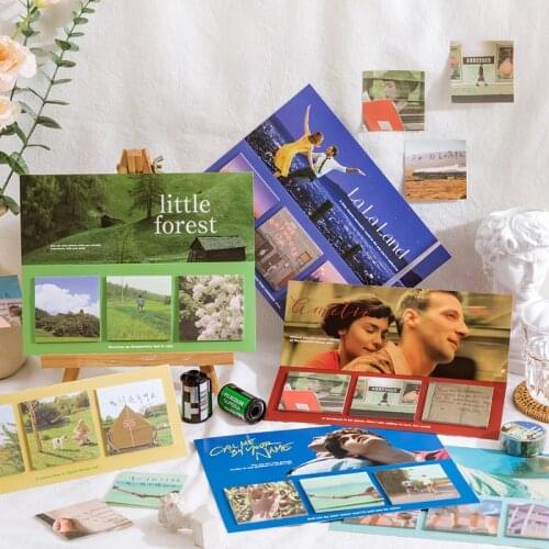 Movie clip notepad, self-adhesive label, for planners, school and office supplies, 60 pieces