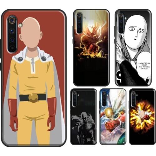 One Punch Man Case For Realme C3 XT 6 7 X2 X7 Pro For OPPO A9 2020 Reno4 For OnePlus 7 8 Pro Nord