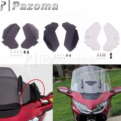 Clear/ Smoke/ Black Motorcycle Windshield Windscreen Wind Side Deflector For Honda Gold Wing GL1800 2018 2019 2020 2021