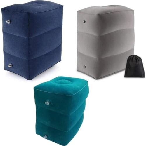 PVC Kids Flight Sleeping Footrest Pillow Resting Pillow On Airplane Car Bus Pillow Inflatable Travel Foot rest Pillow Foot Pad