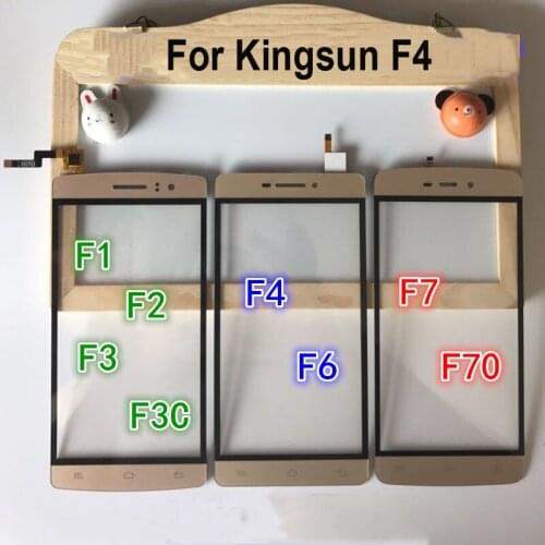 For Kingsun F4 F 4 KingsunF4 Touch Panel Screen Digitizer Glass Sensor Touch With Flex cable