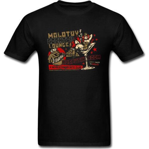Rasputin T-shirt Men Cocktail Party T Shirt CCCP Revolution Club Tshirt For Male Women Tops & Tees 100% Cotton Russia Camisa