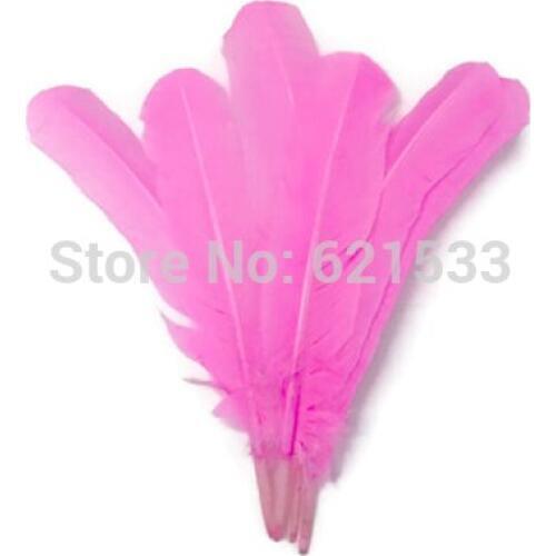 Indian Quill Feathers,50pcs/lot 12-14inches 30-35cm-PINK Turkey Rounds Quill Wholesale Feathers