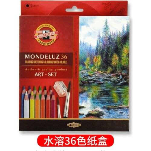 36-counts Koh-I-Noor Water Color Pencils,Assorted Colored Pencils Coloring Watercolor Painting Drawing Sketching Art Supplies