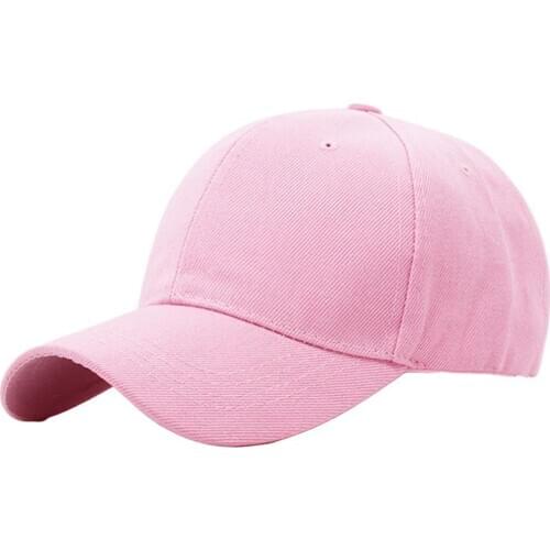 Caps Fashion Solid Color Hook Loop Baseball Cap Unisex Outdoor Sunshade Peaked Hat