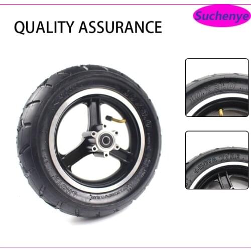 10 inch 10x3.0 Wheel With Alloy Hub 10*3.0 Thickening Tire for KUGOO M4 PRO Electric Scooter Go Karts ATV Quad Speedway Tyre