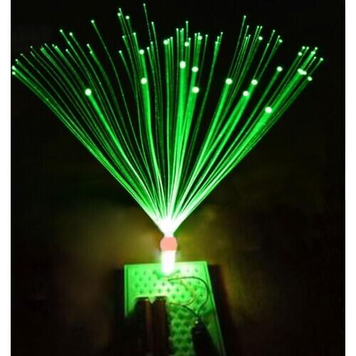Colorful optical fiber lamp scientific manual experiment toys science technology invention assembly operation materials